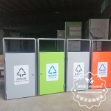 深圳中學(xué)的新亮點(diǎn)方形不銹鋼分類垃圾桶
