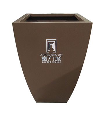 戶外房地產創意噴塑不銹鋼花箱
