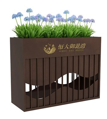 售樓部酒店烤漆不銹鋼花槽花箱